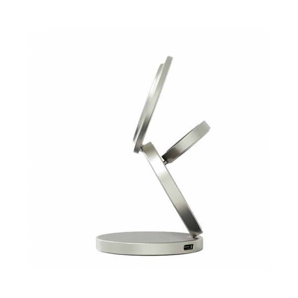 Беспроводное з/у Magssory Signature  Pro 3 в 1 с Magsafe. Цвет: титан