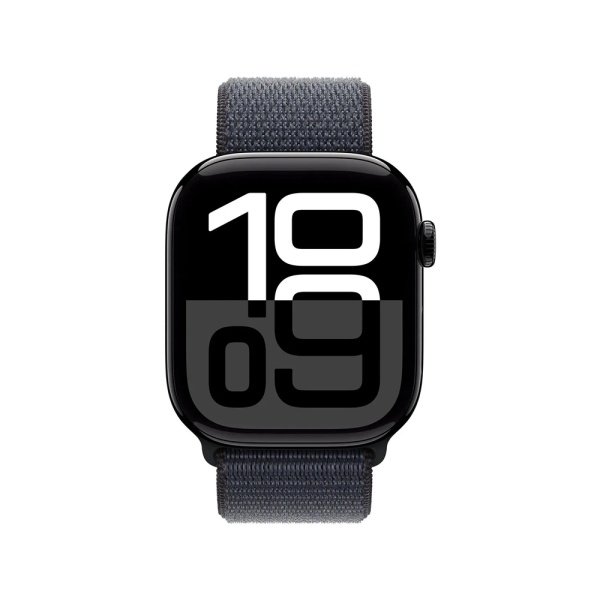 Apple Watch Series 10, 42мм, корпус из алюминия черного цвета, Спортивная петля Apple Watch Series 10, 42мм, корпус из алюминия черного цвета, Спортивная петля