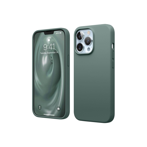 Чехол Elago Soft silicone (Liquid) для iPhone 13 Pro Max. Цвет: зеленый