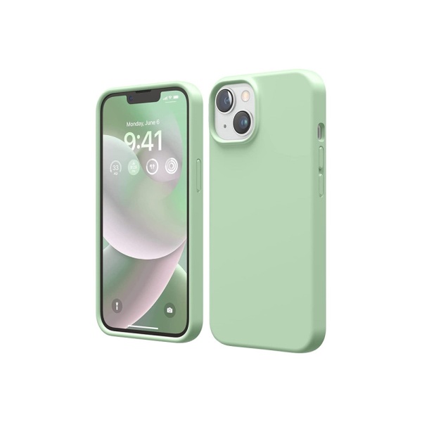 Чехол Elago Soft silicone (Liquid) для iPhone 14. Цвет: светло-зеленый