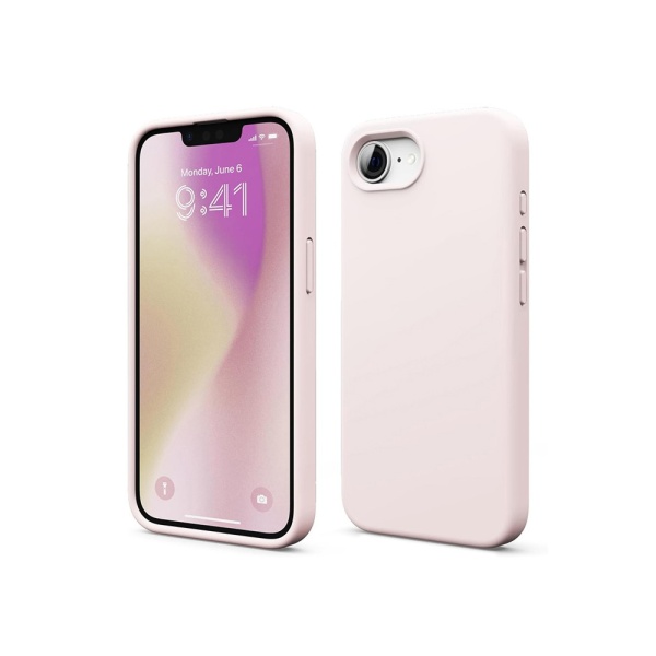 Чехол Elago Soft silicone (Liquid) для iPhone 16e. Цвет: розовый