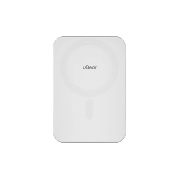 Внешний аккумулятор uBear Slide Magnetic Power bank, 10000mAh, PD 20W. Цвет: белый