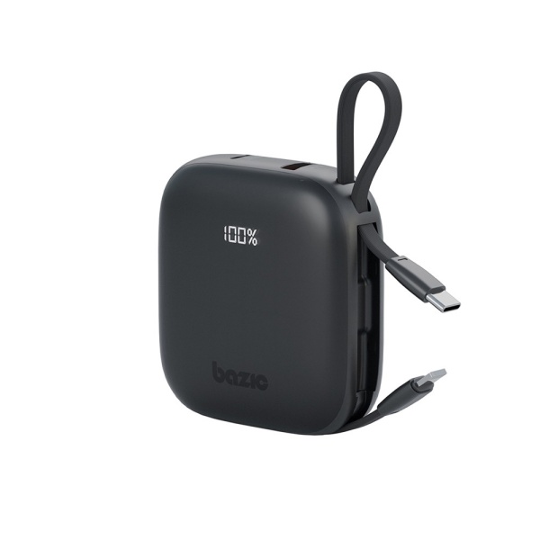 Портативный аккумулятор EnergEA Bazic GoPower Fusion, 10000mAh, PD/QC 20 Вт. Цвет: черный