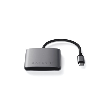 USB-хаб Satechi 4-Port USB-C 3.2 Gen 2 Hub with Power Delivery. Цвет: серый космос