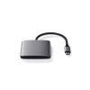 USB-хаб Satechi 4-Port USB-C 3.2 Gen 2 Hub with Power Delivery. Цвет: серый космос