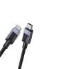 Кабель UGREEN  L524 USB-C to USB-C PD 3A Fast Charging Braided Date Cable, 1м. Цвет: серый космос