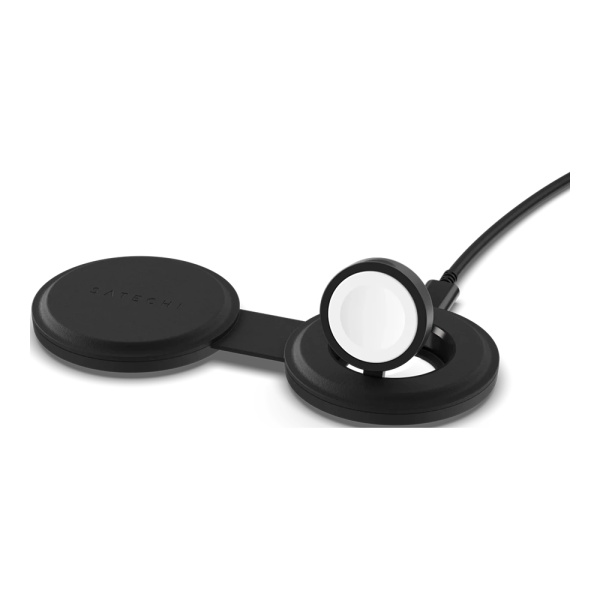 Беспроводное зарядное устройство Satechi Qi2 OntheGo 2-in-1 Wireless Charger. Цвет: чёрный