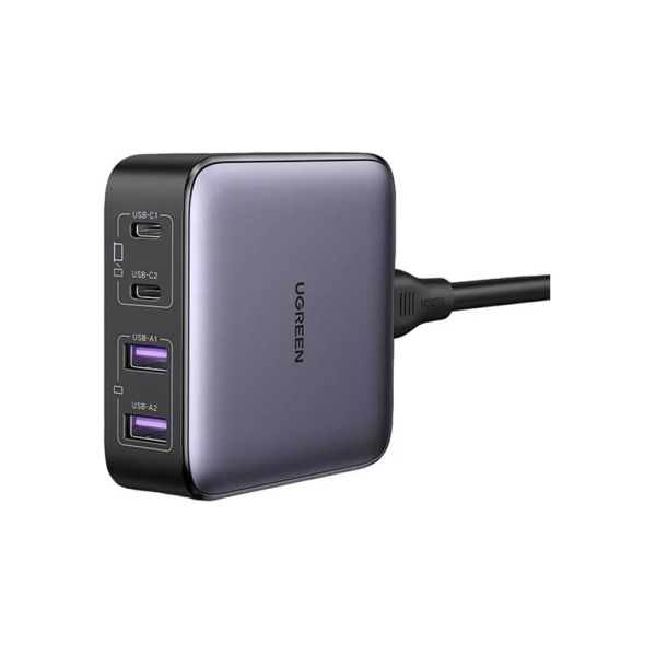 Сетевое зарядное устройство UGREEN Nexode CD327 2*USB-A+2*USB-C 65W Desktop Fast Charger. Цвет:серый