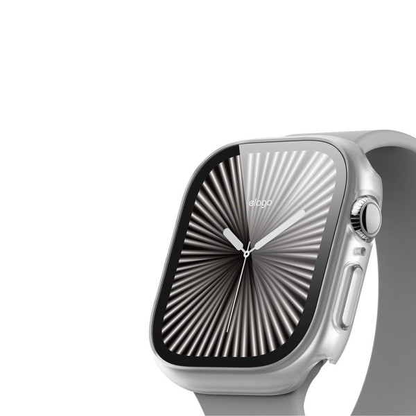 Чехол Elago Clear Shield case+9H glass для Apple Watch 46 мм. Цвет: серый