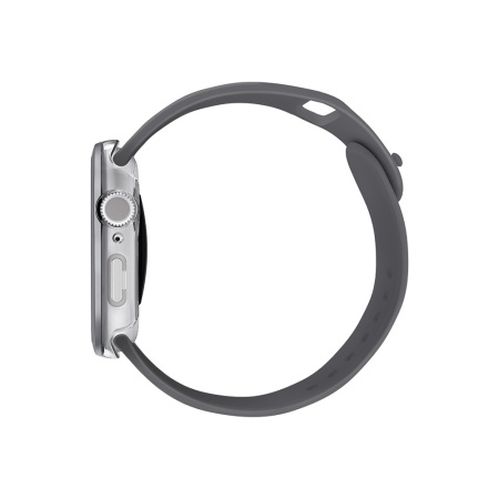 Чехол Uniq VOUTE with 9H Tempered Glass для Apple Watch 46мм. Цвет: серебристый