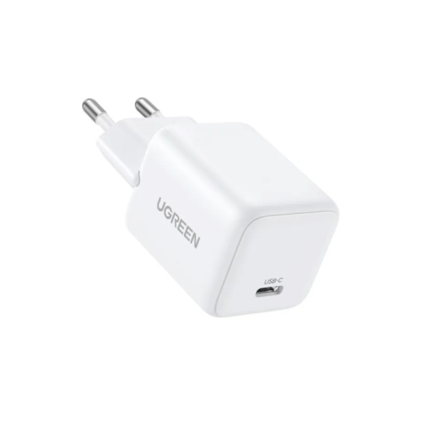Сетевое зарядное устройство UGREEN X513 30W с кабелем USB-C - USB-C, 1м. Цвет: белый