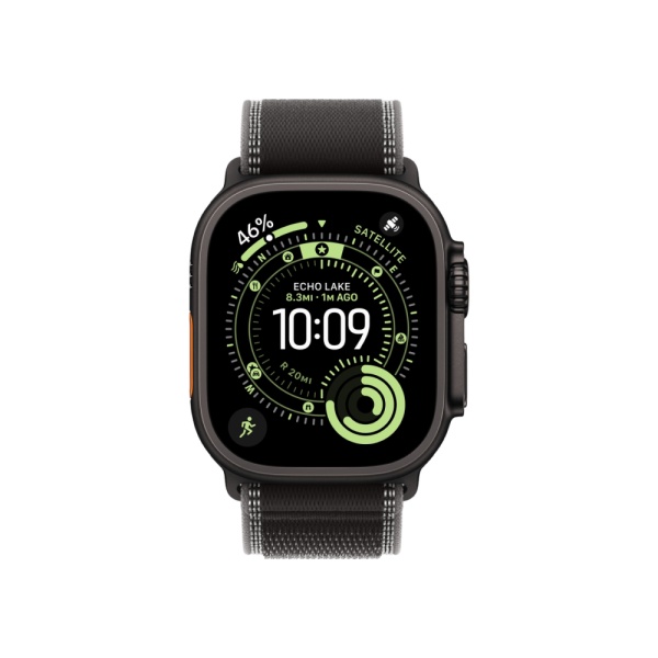 Apple Watch Ultra 3 (2025), 49 мм, корпус из титана черного цвета, ремешок "походная петля" Apple Watch Ultra 3 (2025), 49 мм, корпус из титана черного цвета, ремешок "походная петля"