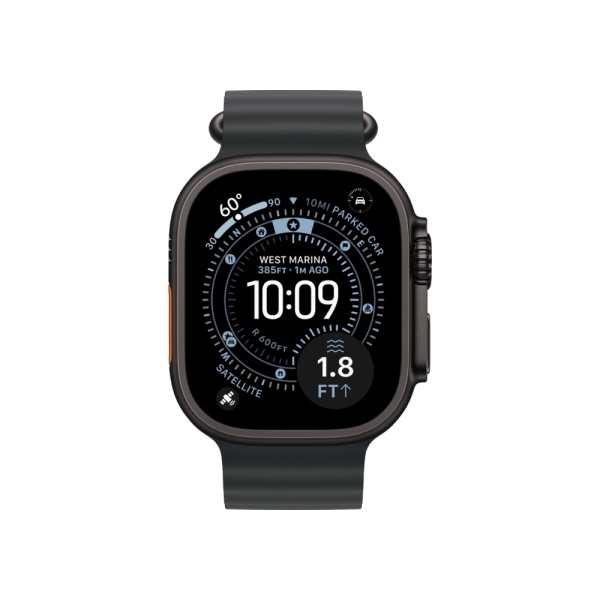 Apple Watch Ultra 3 (2025), 49 мм, корпус из титана черного цвета, ремешок "океаническая петля" Apple Watch Ultra 3 (2025), 49 мм, корпус из титана черного цвета, ремешок "океаническая петля"