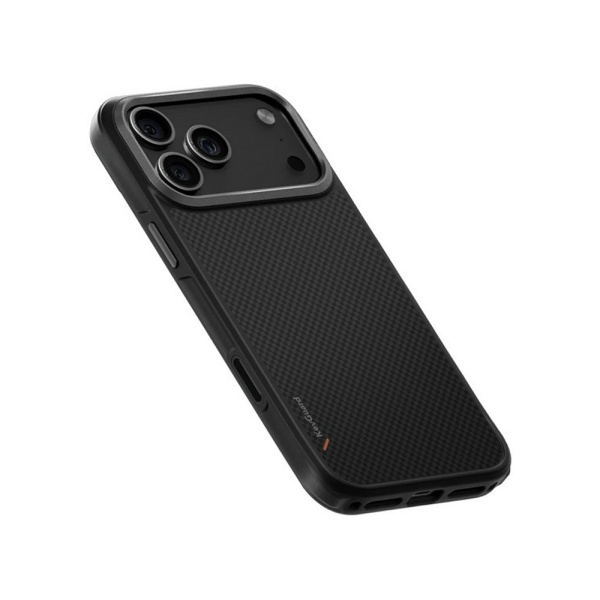 Чехол Uniq KEVA Kevlar Carbon с MagSafe для iPhone 17 Pro Max. Цвет: чёрный