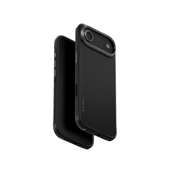 Чехол Uniq KEVA Kevlar Carbon с MagSafe для iPhone Air. Цвет: чёрный