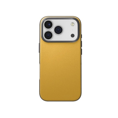 Чехол Uniq Lyden DS Magsafe для iPhone 17 Pro Max. Цвет: жёлтый/серый