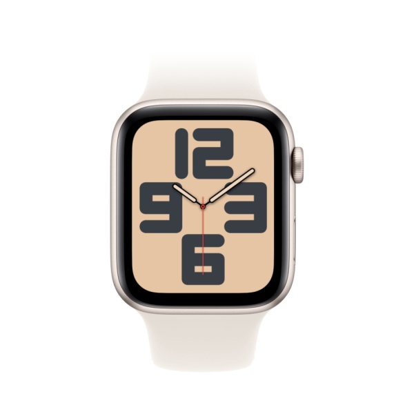 Apple Watch SE (2024), 40мм, корпус из алюминия цвета "Сияющая звезда", Спортивный ремешок (M/L) Apple Watch SE (2024), 40мм, корпус из алюминия цвета "Сияющая звезда", Спортивный ремешок (M/L)