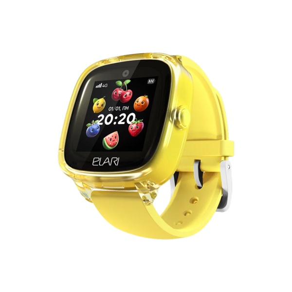 Детские смарт-часы Elari KidPhone Fresh 4G. Цвет: желтый