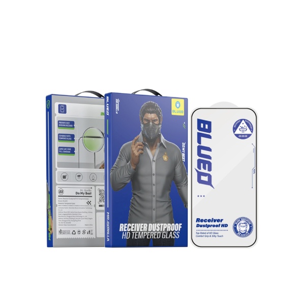 Защитное стекло BlueO  Large arc Anti-Dust w/Dustproof receiver для iPhone 17/17 Pro