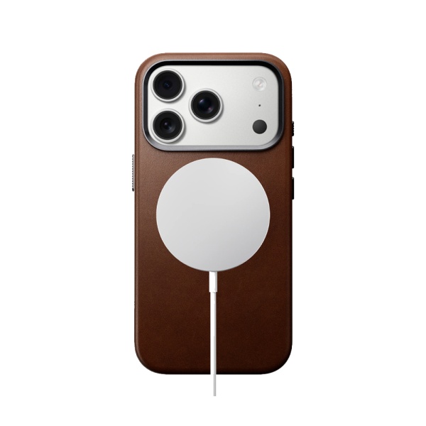 Чехол Nomad Modern Leather Case для iPhone 17 Pro Max. Цвет: коричневый