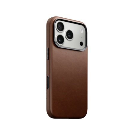 Чехол Nomad Modern Leather Case для iPhone 17 Pro. Цвет: коричневый