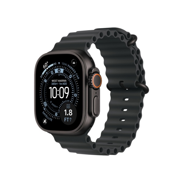 Apple Watch Ultra 3 (2025), 49 мм, корпус из титана черного цвета, ремешок "океаническая петля"