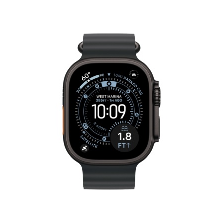Apple Watch Ultra 3 (2025), 49 мм, корпус из титана черного цвета, ремешок "океаническая петля"