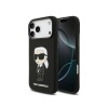 Чехол Lagerfeld Liquid silicone NFT Karl Ikonik Metal Cam для iPhone 17 Pro. Цвет: черный