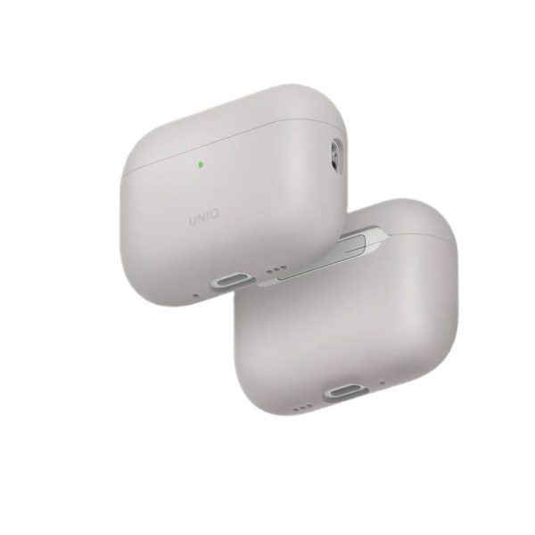 Чехол Uniq LINO Liquid silicone with handstrap для AirPods Pro 3. Цвет: бежевый