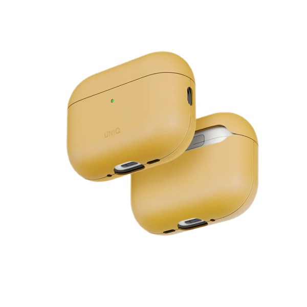 Чехол Uniq Lyden Vex Leatherette для AirPods Pro 3. Цвет: желтый