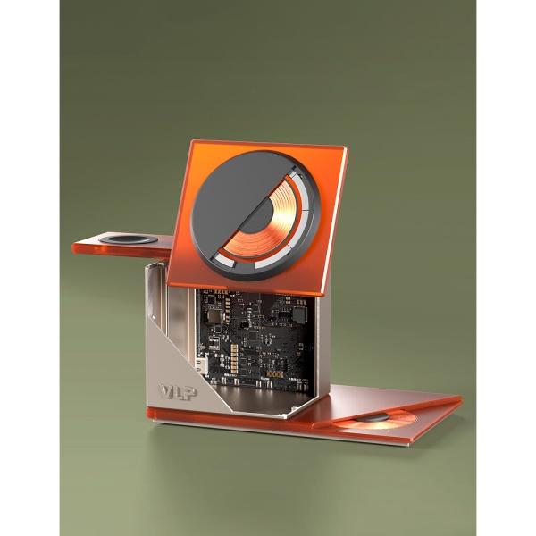 Беспроводное з/у VLP NEO Station 3 в 1 с Magsafe. Цвет: янтарно-серый