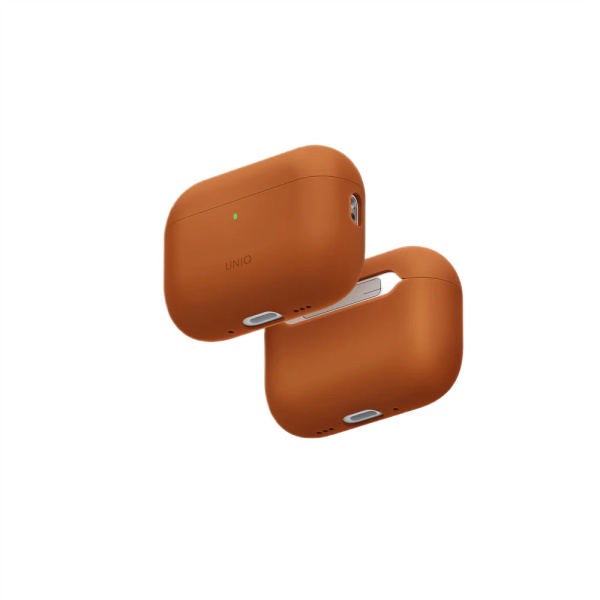 Чехол Uniq LINO Liquid silicone with handstrap для AirPods Pro 3. Цвет: оранжевый