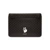 Чехол Lagerfeld Saffiano Sleeve Monogram NFT Choupette для ноутбуков 16". Цвет: черный