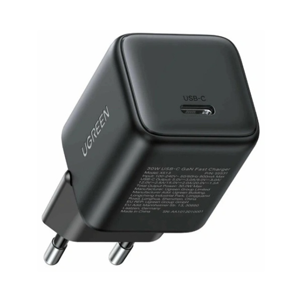 Сетевое зарядное устройство UGREEN X513 30W USB-C GaN Fast Charger. Цвет: серый