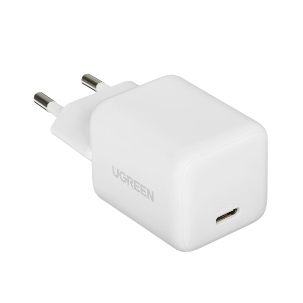 Сетевое зарядное устройство UGREEN X513 30W USB-C GaN Fast Charger. Цвет: белый