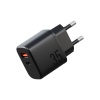 Адаптер питания EnergEA Bazic GoPort Velox Kit GaN35, USB-C+USB-A +кабель Weave. Цвет: черный