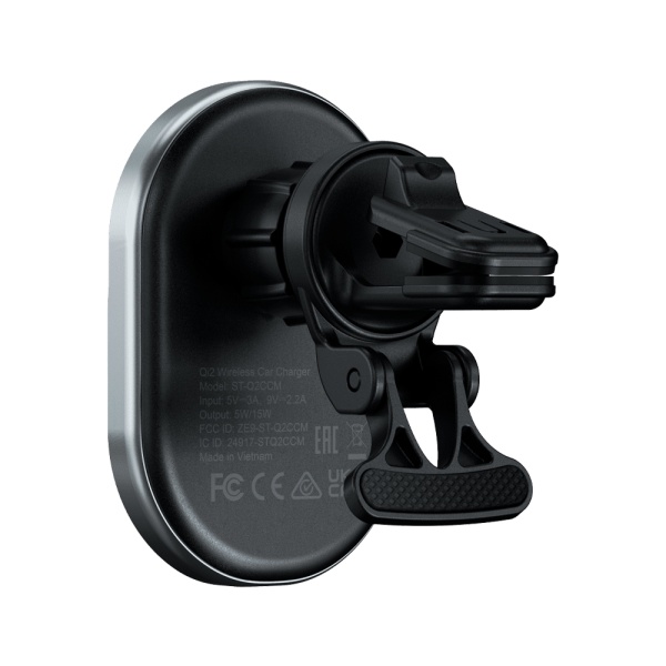 Автомобильное беспроводное зу Satechi Qi2 Wireless Car Charger 15W. Цвет: серый космос