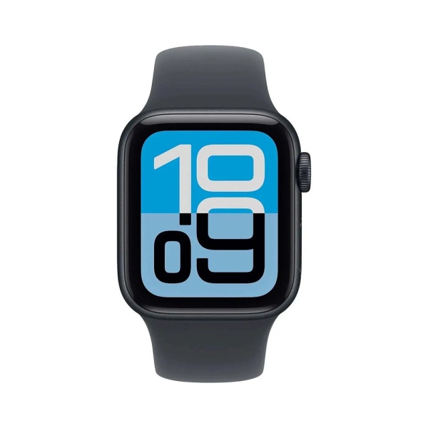 Apple Watch SE 3 (2025), 44 мм, корпус из алюминия цвета "Темная ночь", спортивный ремешок (M/L)