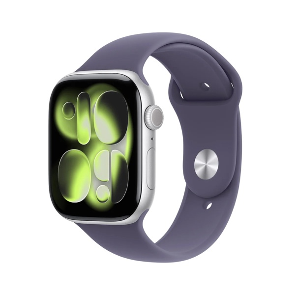Apple Watch Series 11, 46 мм, корпус из алюминия серебристого цвета, спортивный ремешок (M/L)