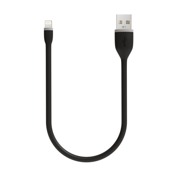 Кабель Satechi Flexible Lightning - USB, 25 см. Цвет: черный