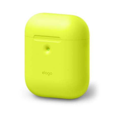 Чехол Elago для AirPods wireless, силикон, Neon Yellow