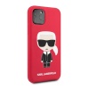 Чехол Lagerfeld для iPhone 11 Pro Max Liquid Silicone Iconic Karl Hard. Цвет: красный