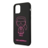 Чехол Lagerfeld для iPhone 11 Pro Max Liquid Silicone Iconic Hard. Цвет: черный/розовый 