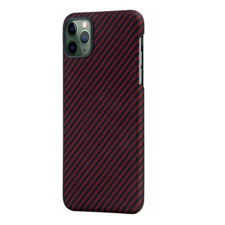 Чехол Pitaka MAGCASE для iPhone 11 Pro Max. Цвет: красный в полоску