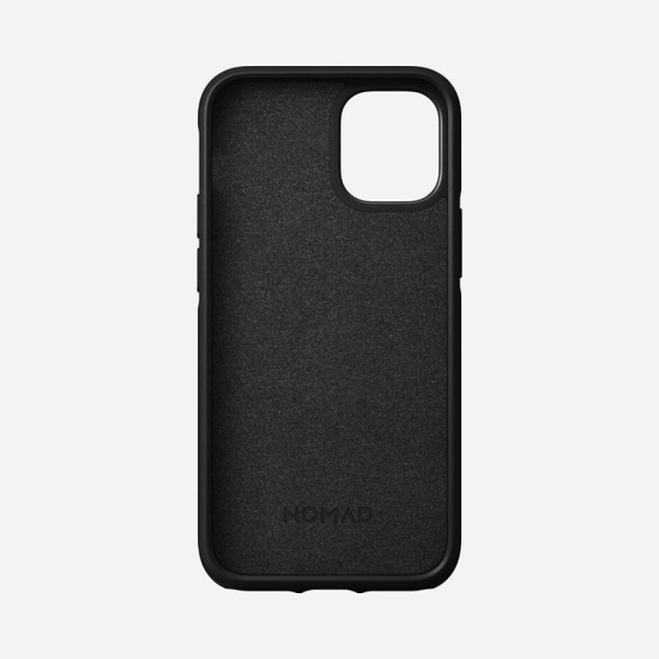 Чехол Nomad Rugged Case для iPhone 12 mini, кожа натуральная. Цвет: чёрный