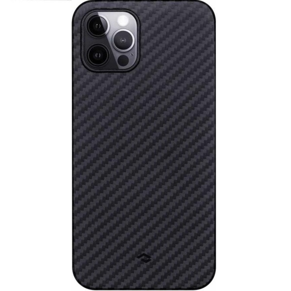 Чехол Pitaka MagEZ Case для iPhone 12 Pro, кевлар. Цвет: чёрно-серый