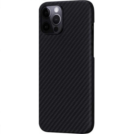 Чехол Pitaka MagEZ Case для iPhone 12 Pro, кевлар. Цвет: чёрно-серый