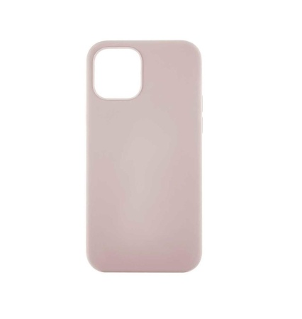 Чехол Ubear Touch Case для iPhone 12 mini, силиконовый, софт-тач. Цвет: светло-розовый