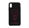 Чехол Lagerfeld Double Layer Karl's Head для iPhone X/XS. Цвет: чёрный/розовый