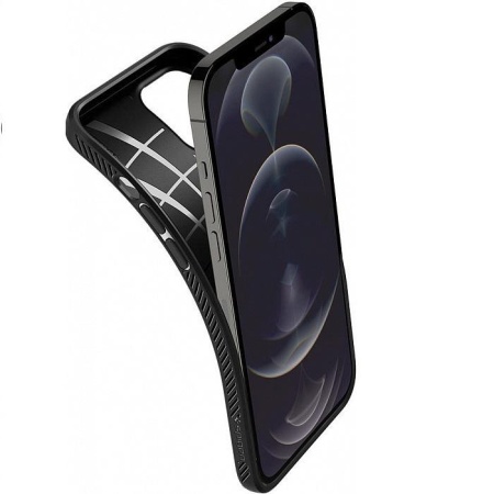 Чехол Spigen Liquid Air для iPhone 12/12 Pro. Цвет: чёрный